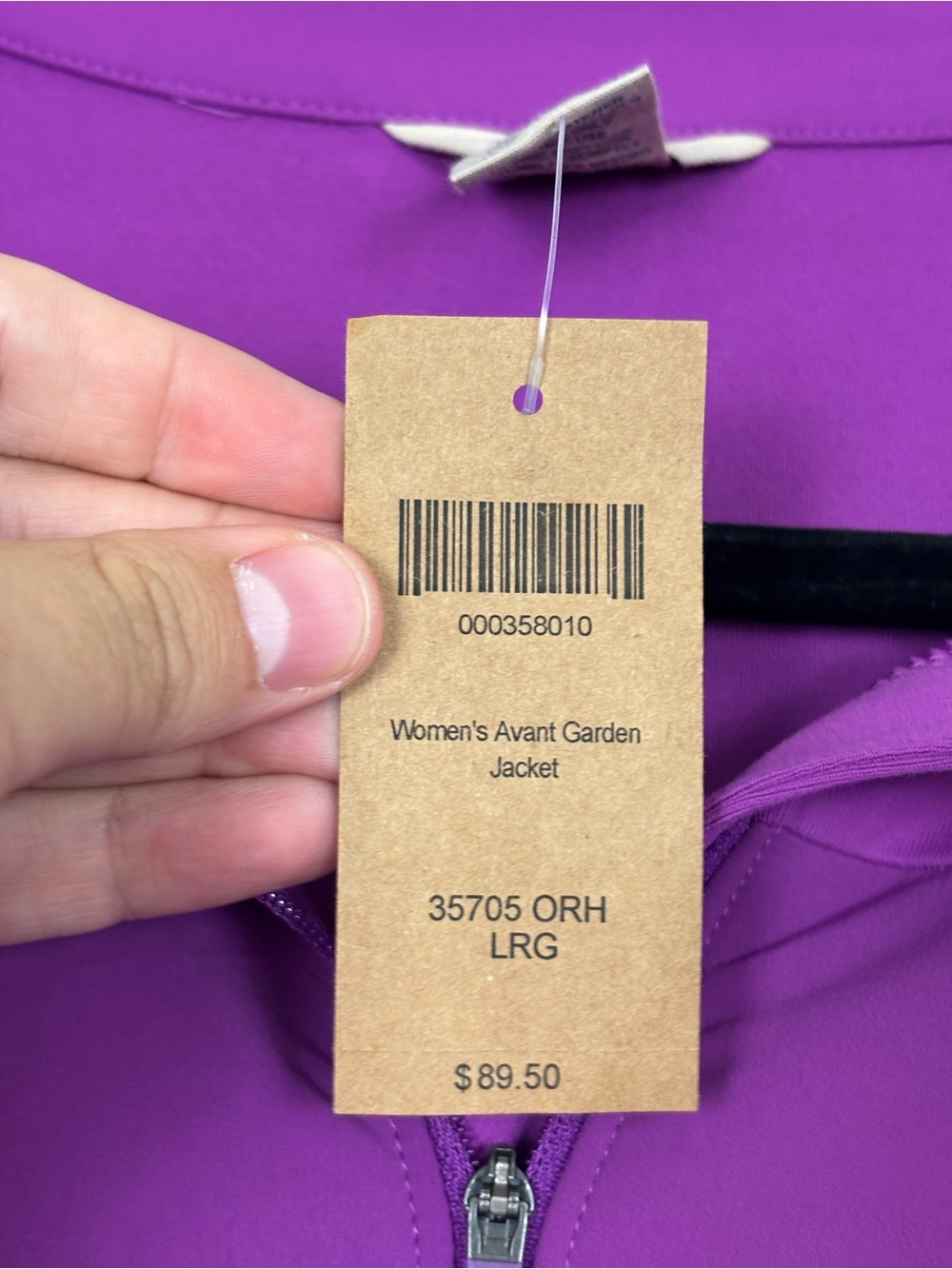 Duluth Trading Co. Purple Avant Garden jacket size large NWT - Picture 7 of 10